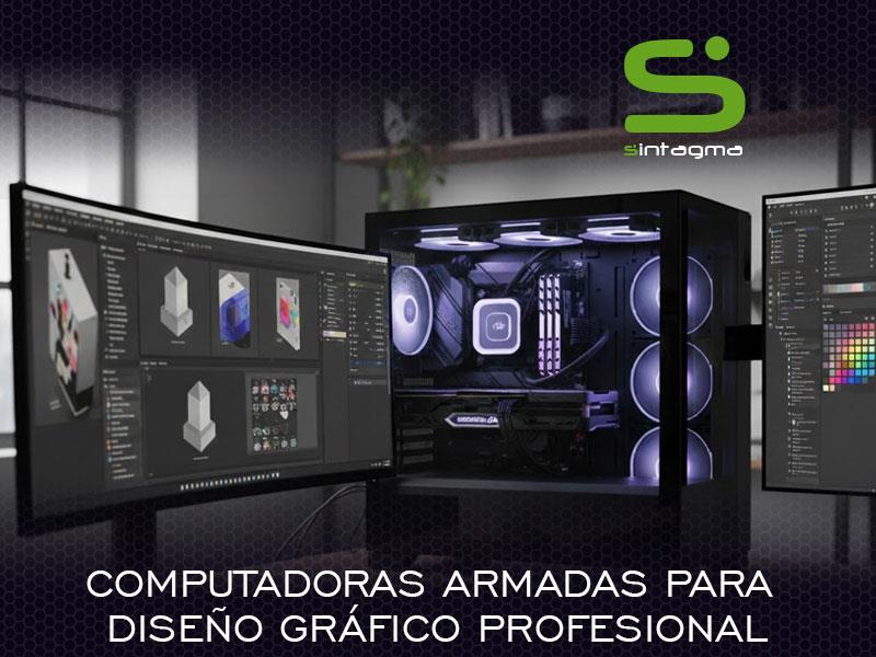 Computadoras armadas para diseño gráfico profesional