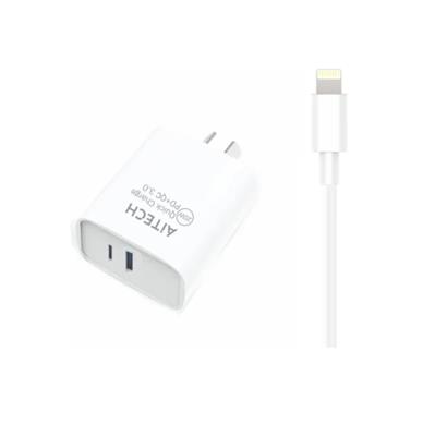 CARGADOR PRO21 2 EN 1 TIPO C Y USB 3.0 CON CABLE LIGHTNING a TIPO C