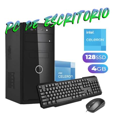 PC DE ESCRITORIO GFAST INTEL CELERON - 4GB - SSD120GB - GABINETE KIT  - FREEDOS