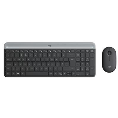 KIT TECLADO Y MOUSE LOGITECH MK470 SLIM WIRELESS T.ESPAÑOL NEGRO