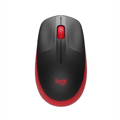 MOUSE LOGITECH M190 WIRELESS BLACK/RED