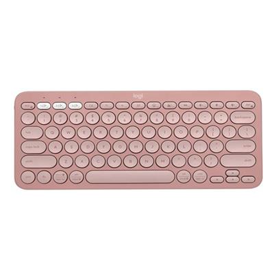 TECLADO LOGITECH PEBBLE KEYS 2 K380S ROSA