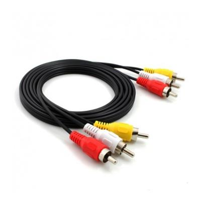 CABLE DE AUDIO VIDEO DE 3 RCA M a 3 RCA M  3MTS GENERICO