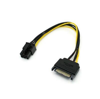 CABLE DE FUENTE ADAPTADOR SATA A 6 PINES PCI-E PLACAS DE VIDEO