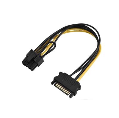 CABLE DE FUENTE ADAPTADOR SATA A 8 PINES PCI-E PLACAS DE VIDEO