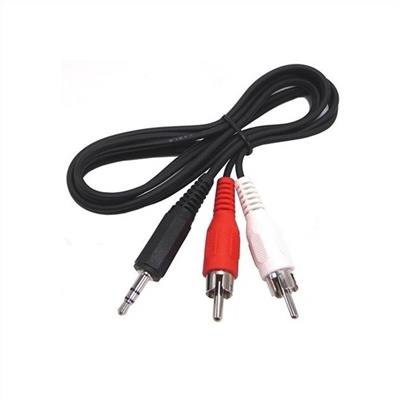 CABLE DE AUDIO PLUG 3.5 a 2 RCA 1.80mts