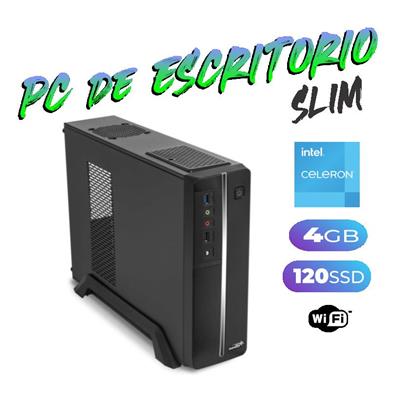 PC DE ESCRITORIO SLIM - INTEL CELERON G6900 - 4GB - SSD 120GB - WIFI - FREEDOS