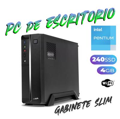 PC DE ESCRITORIO PENTIUM - 4GB - SSD 240GB - GABINETE SENTEY KIT - WIFI - FREEDOS
