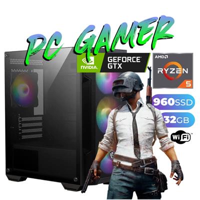 PC GAMER AMD RYZEN 5 5600X - 32GB - SSD 960GB - HD 1TB - RTX 3070 - WIFI - FREEDOS