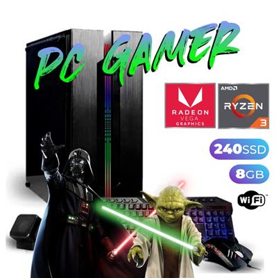 PC GAMER AMD RYZEN 3 3200G - SSD 240GB - 8GB - WIFI - FREEDOS