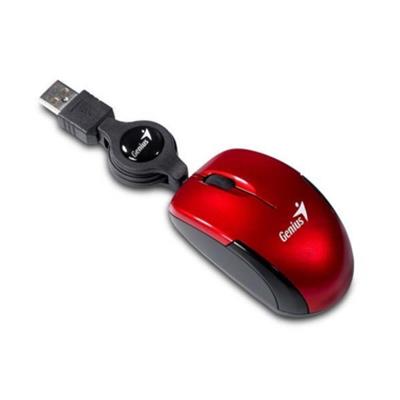 MOUSE GENIUS MICRO TRAVELER V2 RETRAC RED