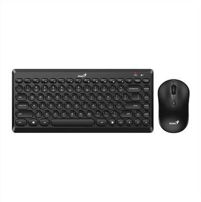 KIT TECLADO Y MOUSE GENIUS Q8000 WIRELESS BLACK