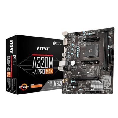 MOTHERBOARD MSI A320M-A PRO MAX (SIN VGA) (AM4)