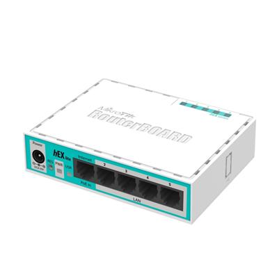 ROUTER Mikrotik HEX LITE RB750R2 5 puertos router 5 x 10/100 PoE OSL4 - (RB750r2)