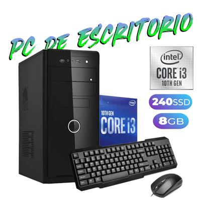 PC DE ESCRITORIO PCBOX 260 INTEL Core I3-10100 - 8 GB -SSD 240GB - FREE DOS