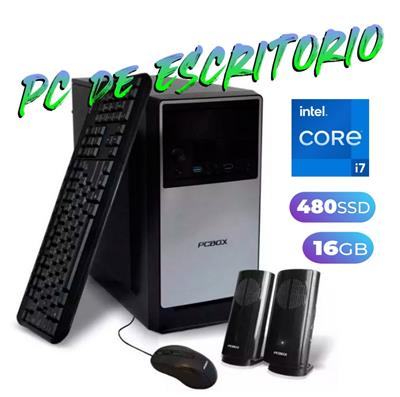 PC DE ESCRITORIO PCBOX INTEL CORE I7-12VA GEN - 16GB - SSD 480GB - FREE DOS