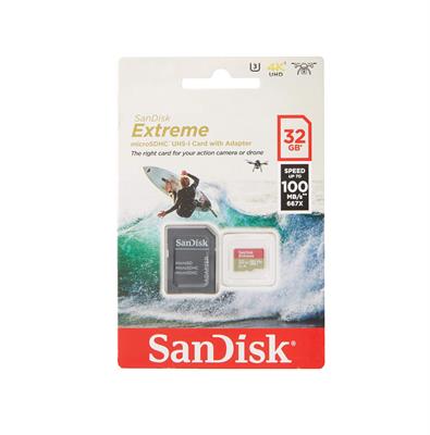 MEMORIA MICROSD SANDISK 32GB EXTREME 100MBPS FULL HD