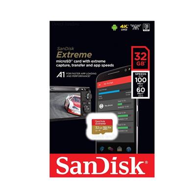 MEMORIA MICROSD SANDISK 32GB EXTREME 4K UHD V30 10