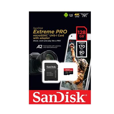 MEMORIA MICROSD SANDISK 128GB EXTREME PRO 200MBPS 4K UHD V30