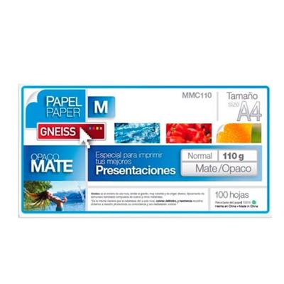 PAPEL PRESENTACIONES GNEISS A4 - 110grs - 20 UNIDADES - AUTOADHESIVAS MATE