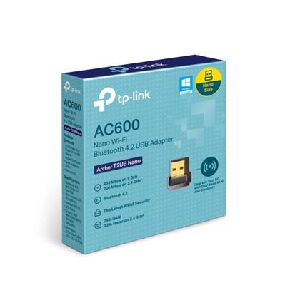 ADAPTADOR WIFI + BLUETOOTH TP-LINK  ARCHER T2UB AC600 4.2 NANO USB DUAL BAND