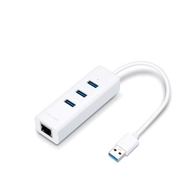 ADAPTADOR DE RED TP LINK UE330 RJ45 A USB 3.0 + MINI HUB 3 PORTS USB