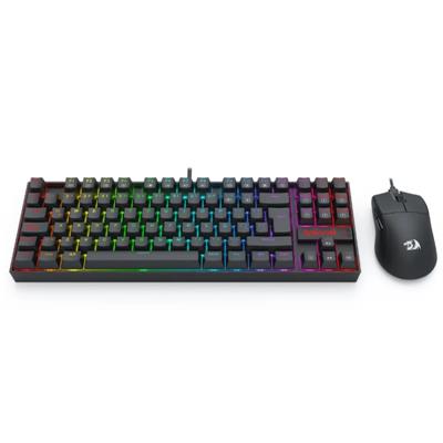 KIT TECLADO Y MOUSE REDRAGON S145 MECANICO GAMING ESSENTIALS SWITCH RED