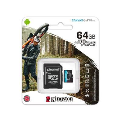 MEMORIA MICRO SD KINGSTON 64GB CANVAS GO! PLUS 170