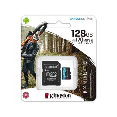 MEMORIA MICRO SD KINGSTON 128GB CANVAS GO! PLUS 170MB/s