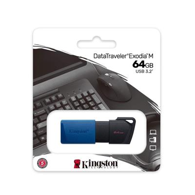 PEN DRIVE KINGSTON 64GB DATA TRAVEL EXODIA M 3.2