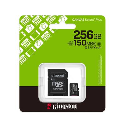 MEMORIA MICROSD KINGSTON 256GB 150MB/S CANVAS SELECT PLUS