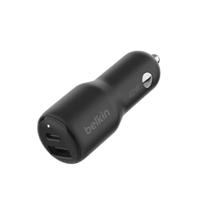 CARGADOR AUTO BELKIN USB-C + USB-A CARGA RAPIDA 25W USB-C + 12W USB-A