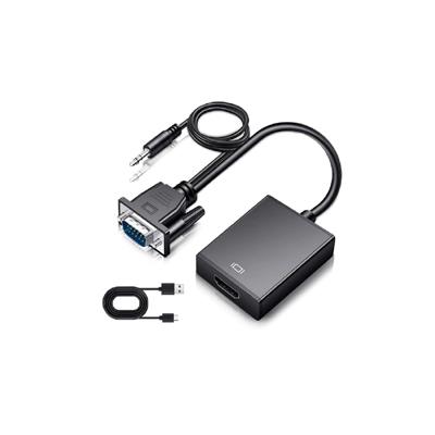 CONVERSOR ADAPTADOR VGA A HDMI CON AUDIO NETMAK