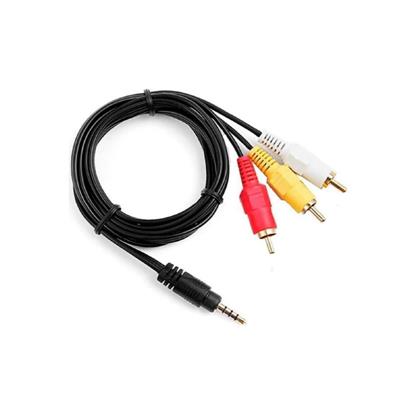CABLE DE AUDIO PLUG 3.5 a 3 RCA 1.5mts DINAX