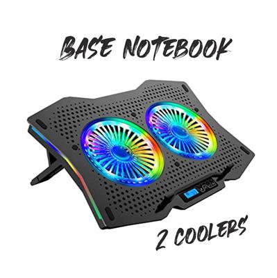 SOPORTE BASE NOTEBOOK 2 COOLER NISUTA INCLINABLE NS-CN95G