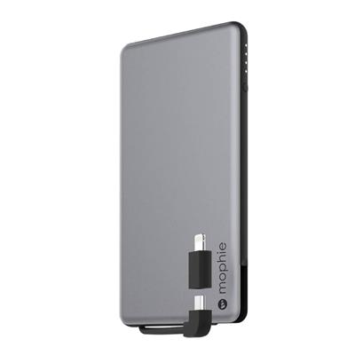 POWER BANK MOPHIE 6.000mAh GREY con Lightning + Mi