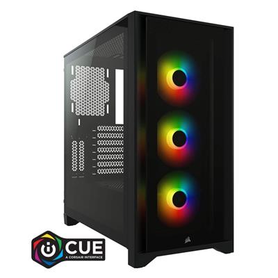 GABINETE CORSAIR ICUE 4000X RGB VIDRIO TEMPLADO S/F