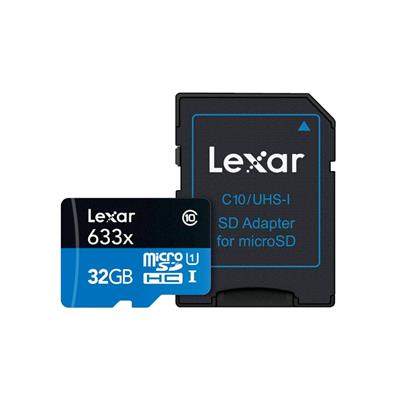 MEMORIA MICROSD LEXAR 32GB 100MB/S A1 V10 C10