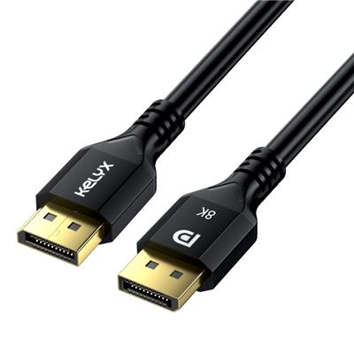 CABLE KELYX DISPLAYPORT 3MTRS 1.4 4K A 120HZ - 8K A 60HZ 48Gbps ALTA VEOCIDAD