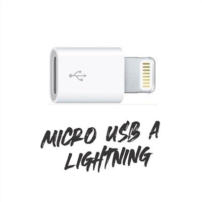 ADAPTADOR P/IPHONE LIGHTINING M A MICRO USB