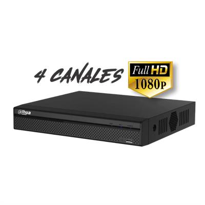 DVR DAHUA HDCVI FIVEBRID 4 CANALES 1080p 1HDD DHI-