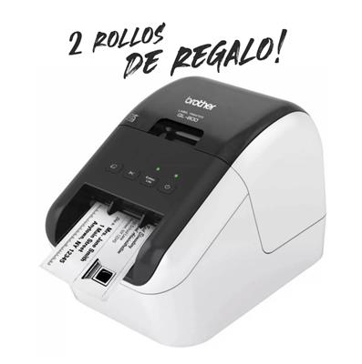 IMPRESORA BROTHER QL-800 ETIQUETAS USB CON 2 ROLLO