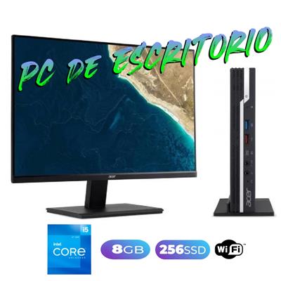 MINI PC CON MONITOR ACER INTEL I5-12400t - SSD256-