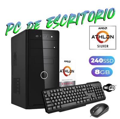 PC DE ESCRITORIO PCBOX ATHLON 3000G - 8 GB -SSD 240GB  - WIFI - FREE DOS