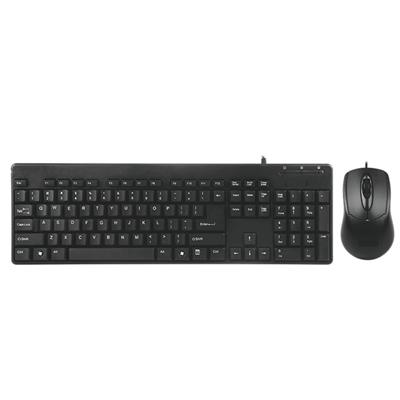 KIT TECLAO Y MOUSE INTCO USB BLACK